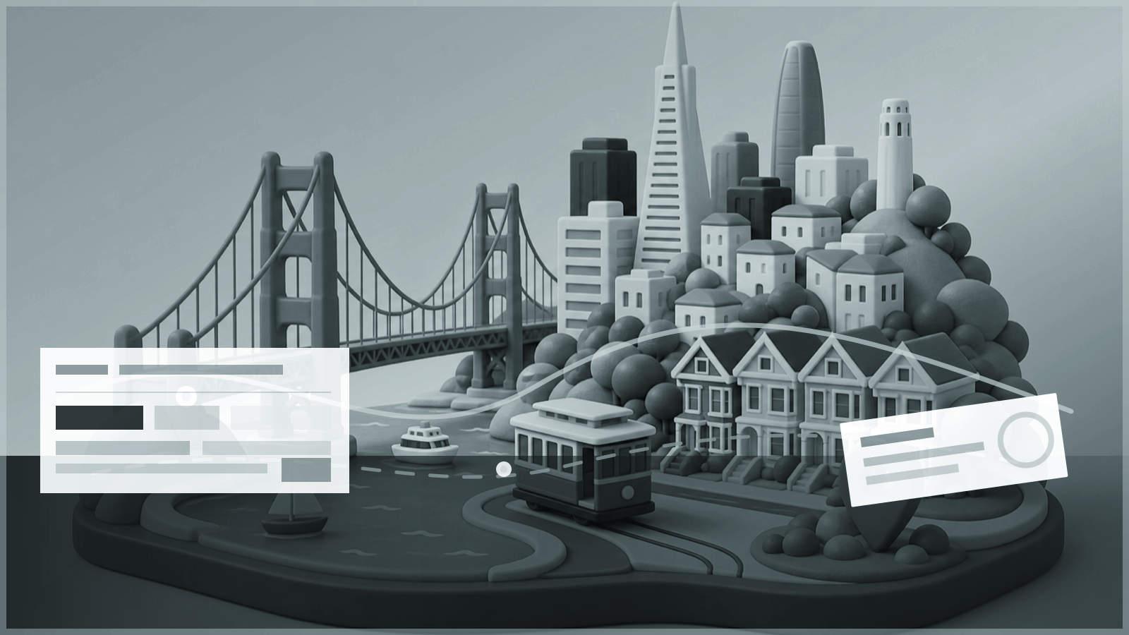 San Francisco travel miniature
