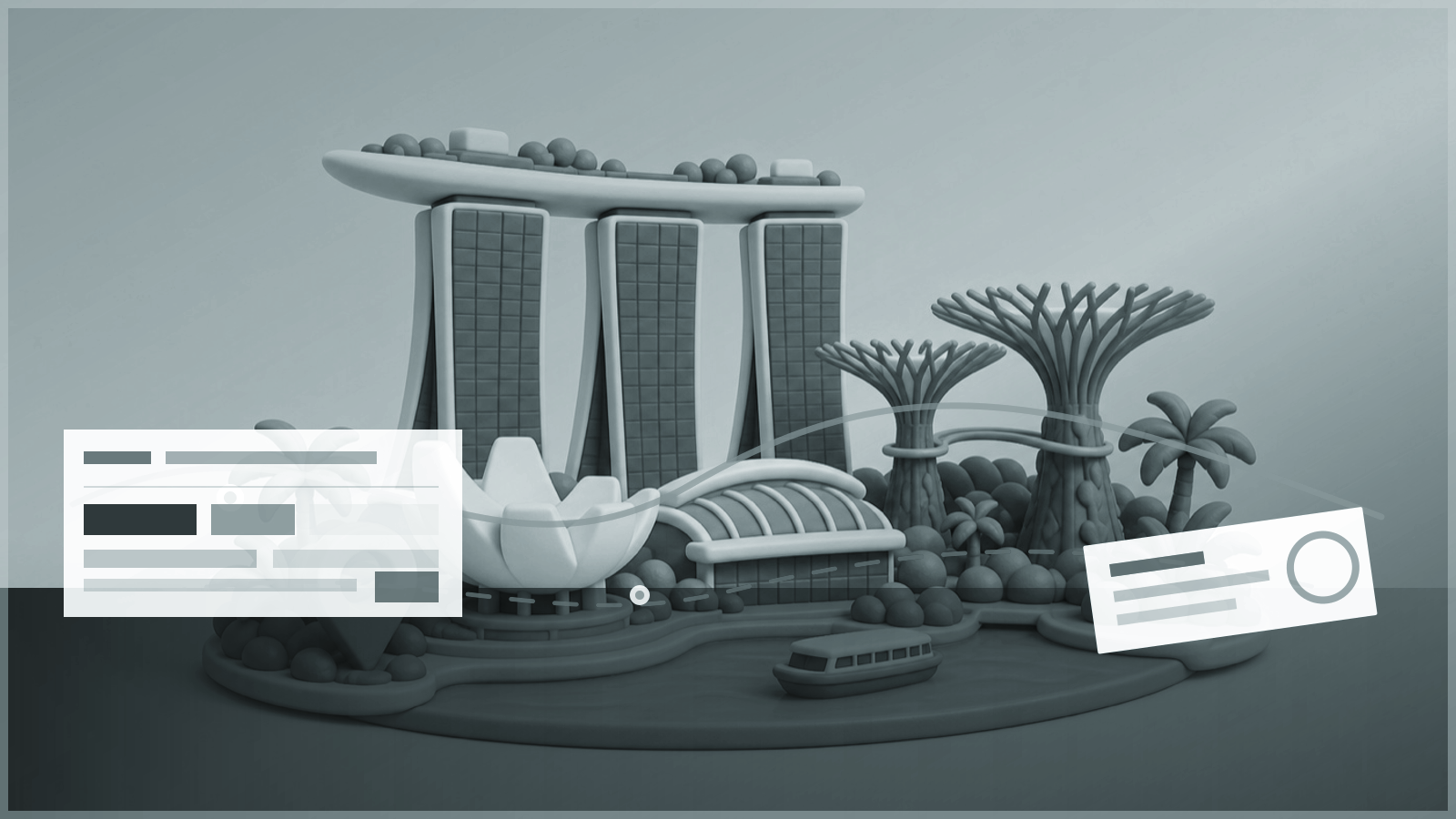 Singapore travel miniature